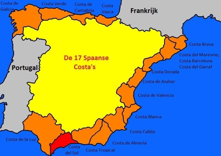 17 Spaanse Costa's en aan welke kust ligt Lloret de Mar? - Lloret de